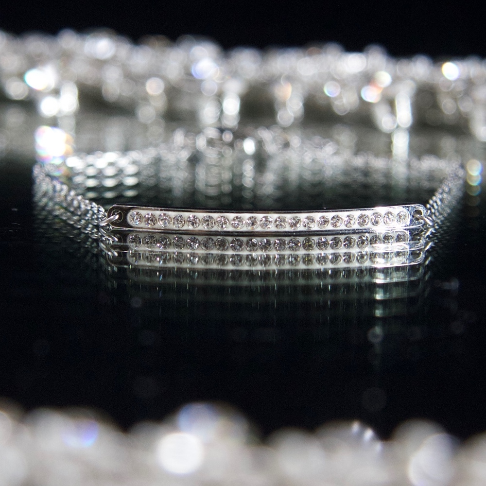 14kt Gold Dipped Swarovski crystal  Bracelet